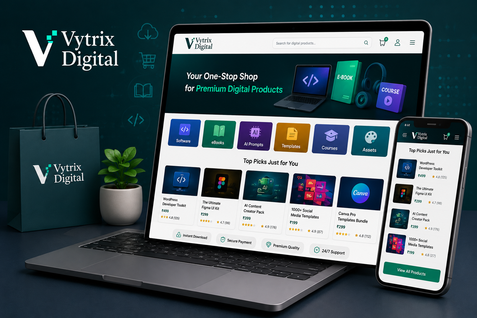 Vytrix Unified Ventures vytrix digital premium products showcase